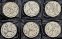 Набор из 6-ти монет 1991 "Олимпийские игры 1992 года в Барселоне" (в запайке)