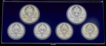Набор из 6-ти сер  монет "Олимпиада-80" (Города)