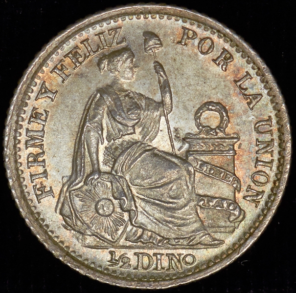 1/2 динеро 1898 (Перу)