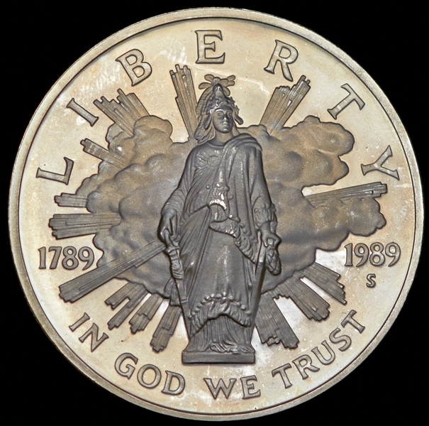 1 доллар 1989 "200 лет Конгрессу" (США)