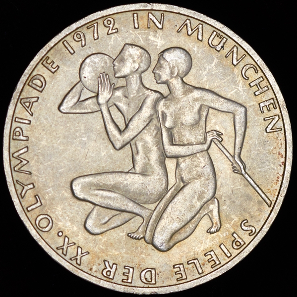 10 марок 1972 "XX летние Олимпийские Игры  Мюнхен 1972: Спортсмены"(Германия)