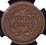 1 цент 1849 (США) (в слабе)