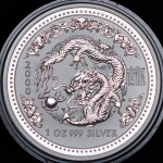 1 доллар 2000 "Лунный календарь: Год дракона" (Австралия)