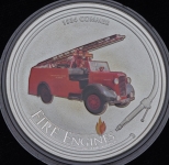 1 доллар 2006 "Пожарные машины мира: Коммер" (Острова Кука)