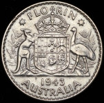 1 флорин 1943 (Австралия)