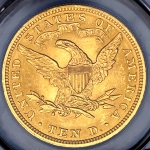 10 долларов 1907 (США) (в слабе)