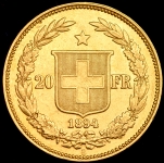 20 франков 1894 (Швейцария)