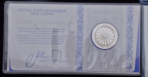 Медаль "500-летие со дня рождения Микеланджело" в п/у (Италия)