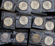 Набор из 12-ти монет СССР (в запайках)