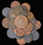 Набор из 96-ти медных монет