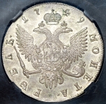 Рубль 1749 (в слабе)