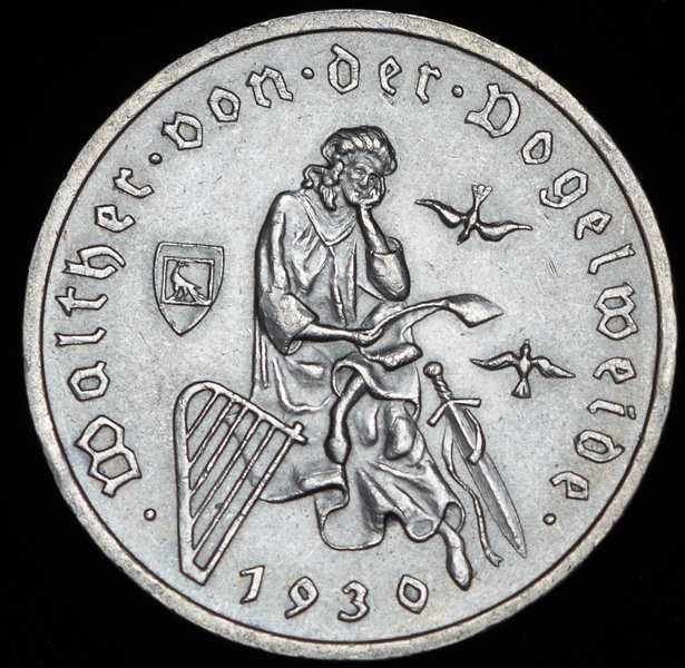 3 марки 1930 "700-летие со дня смерти Вальтера Фогельвейде" (Германия)