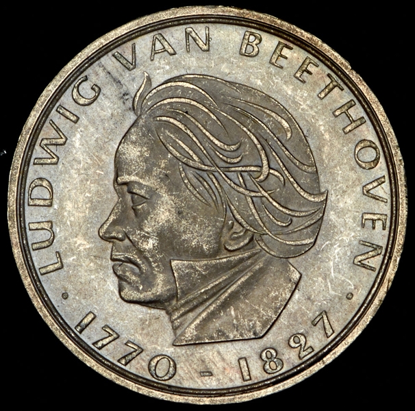 5 марок 1970 "200 лет со дня рождения Людвига ван Бетховена" (Германия)