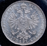 1 флорин 1861 (Австро-Венгрия) (в капсуле)