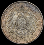 2 марки 1902"Смерть Альберта Саксонского"(Саксония)