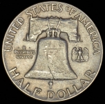 1/2 доллара 1948 "Колокол свободы  Бенджамин Франклин" (США)