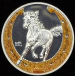1 доллар 2014 "Год лошади" (Ниуэ)