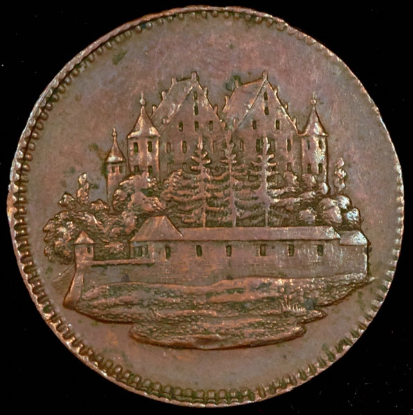Жетон "Замок Эрбах"1851 (Баден-Вюртемберг)