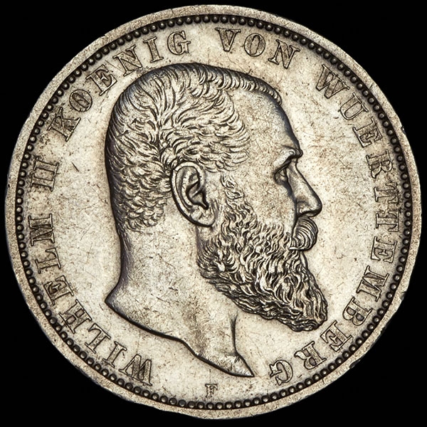 5 марок 1908 (Вюртемберг)