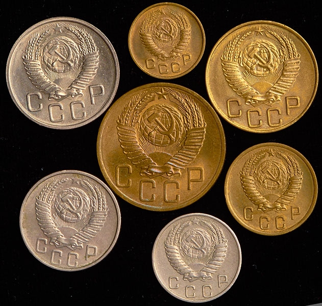 Годовой набор монет СССР 1953 года