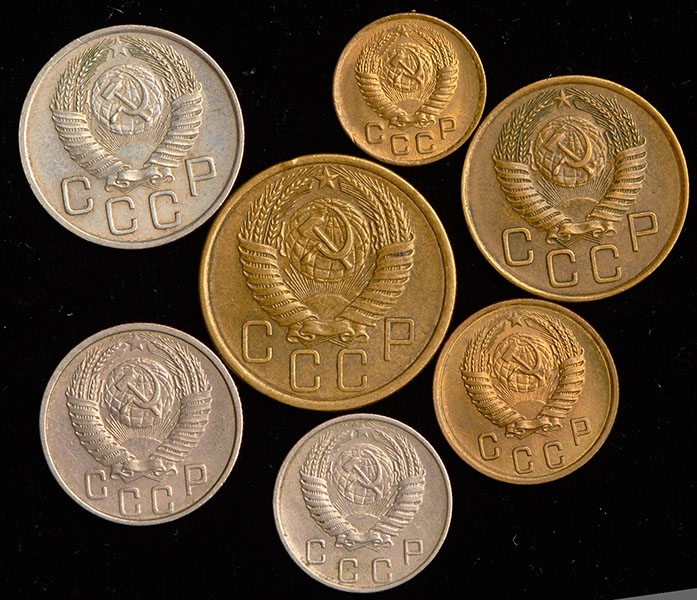 Годовой набор монет СССР 1954 года