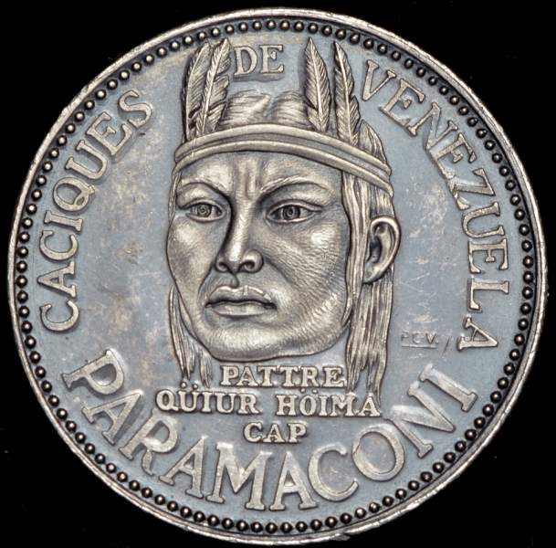 Медаль "Индейские вожди Венесуэлы: Парамакони" (Венесуэла)