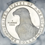 1 доллар 1983 "XXIII летние Олимпийские Игры: Дискобол" (США) (в слабе)