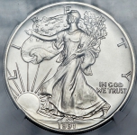 1 доллар 1991 "Американский серебряный орел" (США) (в слабе)