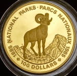100 долларов 1985 "Национальные парки" (Канада)