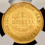 20 марок 1878 (Финляндия) (в слабе)