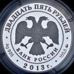 25 рублей 2013 "А С  Шеин"