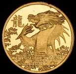 5 долларов 2011 "Год дракона" (Ниуэ)