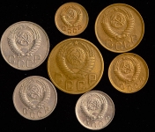 Годовой набор монет СССР 1951 года
