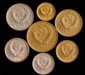 Годовой набор монет СССР 1956 года