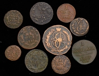 Набор из 10-ти медных монет