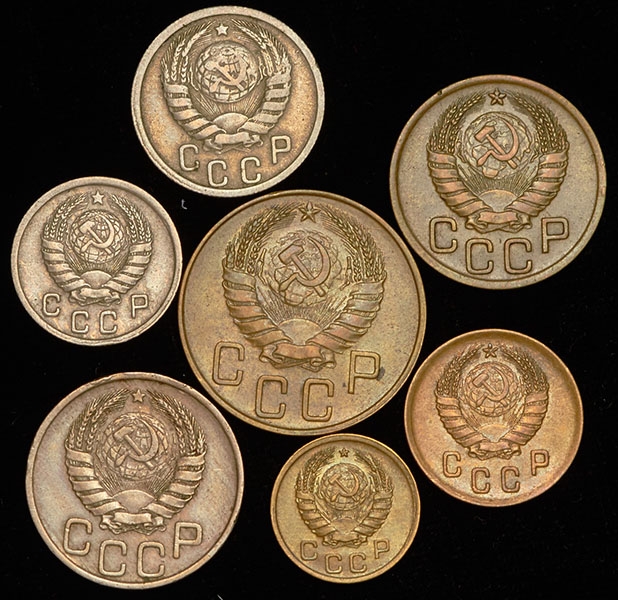 Годовой набор монет СССР 1940