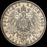 3 марки 1909 (Баден)