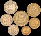Годовой набор монет СССР 1954