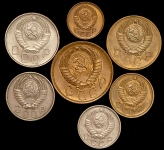 Годовой набор монет СССР 1957