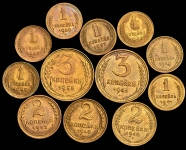 Набор из 12-ти монет СССР