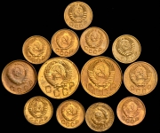 Набор из 13-ти монет СССР