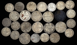 Набор из 27-ми сер  монет