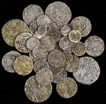 Набор из 37-ми сер  монет (Индия)