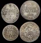 Набор из 4-х сер  монет (страны Европы)