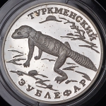Рубль 1996 "Туркменский эублефар"