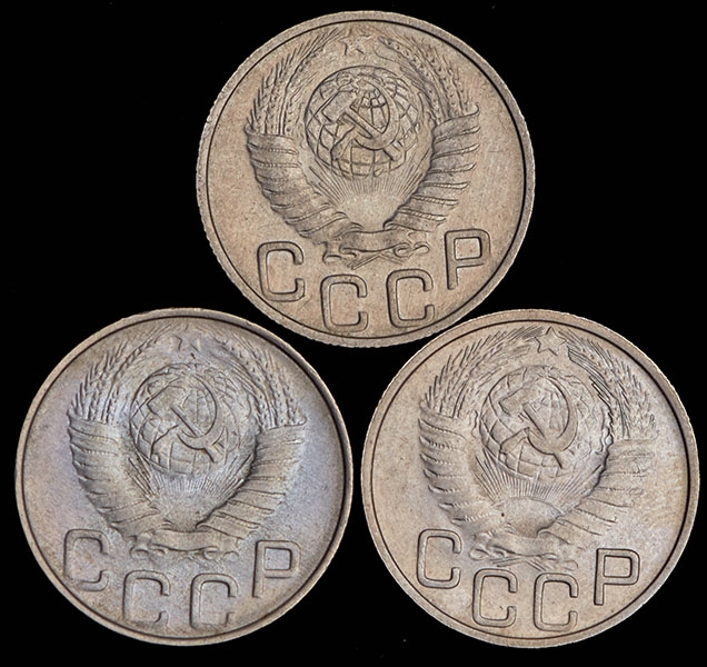Набор из 3-х монет 20 копеек 1948