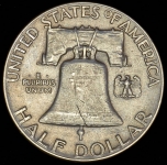 1/2 доллара 1948 "Колокол свободы  Бенджамин Франклин" (США)