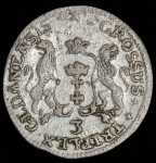 3 гроша 1758 (Гданьск  Польша)
