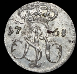 3 гроша 1765 (Гданьск  Польша)