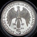 5 марок 1969 "375 лет со дня смерти Герхарда Меркатора" (Германия)